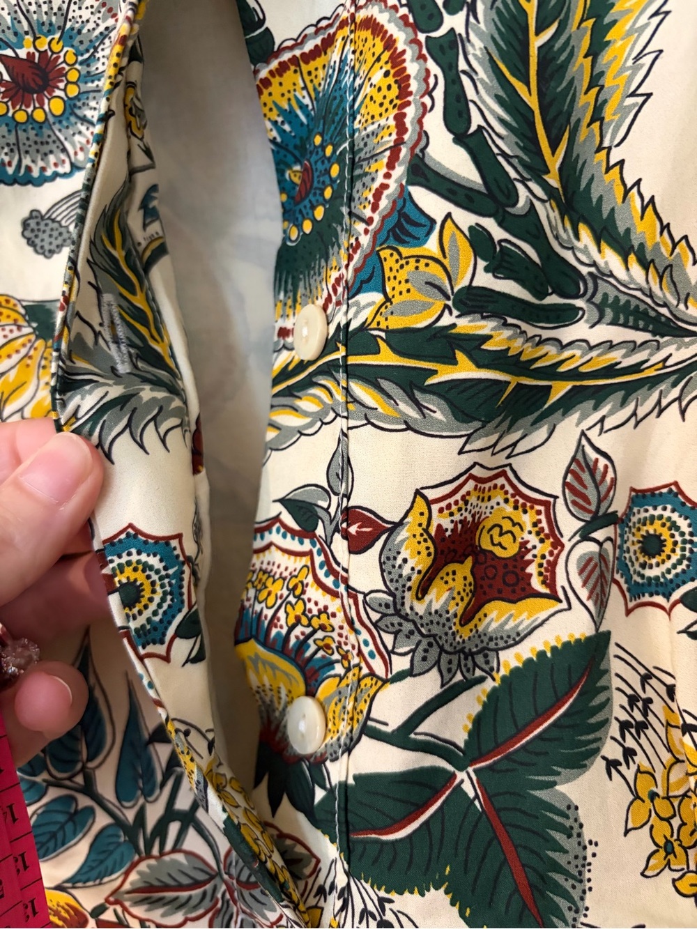 Tuckernuck Cream Floral Maxi Dress with Multicolor Botanical Print - Picture 4 of 7